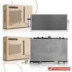 A-premium Radiator & Ac Condenser Cooling Kit For Nissan Sentra 01-06 Auto Trans New. Price: $155.99.
