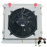 Aluminum 3 Row Radiator Shroud Fan For Dragster Roadster Double Pass 80108N New. Price: $182.99.