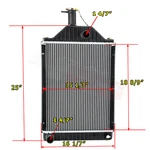 Alloyworks Radiator For Massey Ferguson Tractors 165 185 188 885411M93 885579M93 New. Price: $184.95.