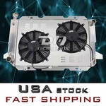 4 Row Aluminum Radiator Shroud 12"FAN Fit 1985-97 Ford F150 250 350 Bronco Xl V8 New. Price: $349.00.
