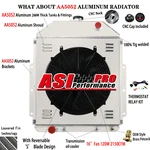 Asi 3ROW Radiator+shroud Fan+relay 1942-52 Ford F1 Pickup Truck Chevy V8. New. Price: $259.00.