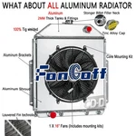 Aluminum Row Radiator Fan Shroud Fit Ford F1 F2 F3 F4 Pickup 1942-1952 48 New. Price: $309.00.