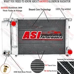 Asi 2 Row Aluminum Radiator For 87-01 Bmw Series E30 E36/89-94 5 E34 New. Price: $169.00.