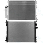 Aluminum Ac Radiator & Condenser Kit For Chrysler 300 Dodge Challenger Magnum New. Price: $126.83.