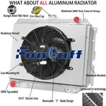 3 Row Radiator Shroud Fan For 1968-1974 Dodge Charger Challenger Coronet Fongoff New. Price: $199.00.