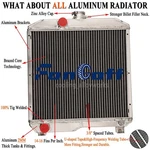 Fit Ford New Holland 1510 1710 Aluminum 2-ROW Radiator SBA310100440,SBA310100291. Price: $169.00.