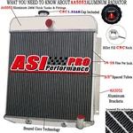 Asi 3 Row Aluminum Radiator For 1949 1950 Plymouth Special Deluxe Suburban Base New. Price: $159.00.