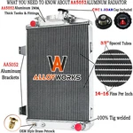 4 Row Aluminum Radiator For 1930 Chevrolet Car Chevy V8 Conversion Alloyworks New. Price: $259.00.